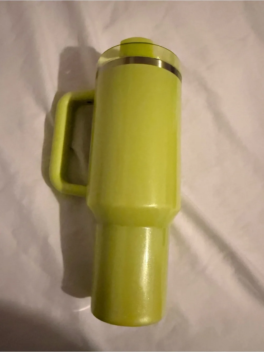 Stanley Bright Lime Green Travel Tumbler with Handle & Straw - Picture 2 of 4